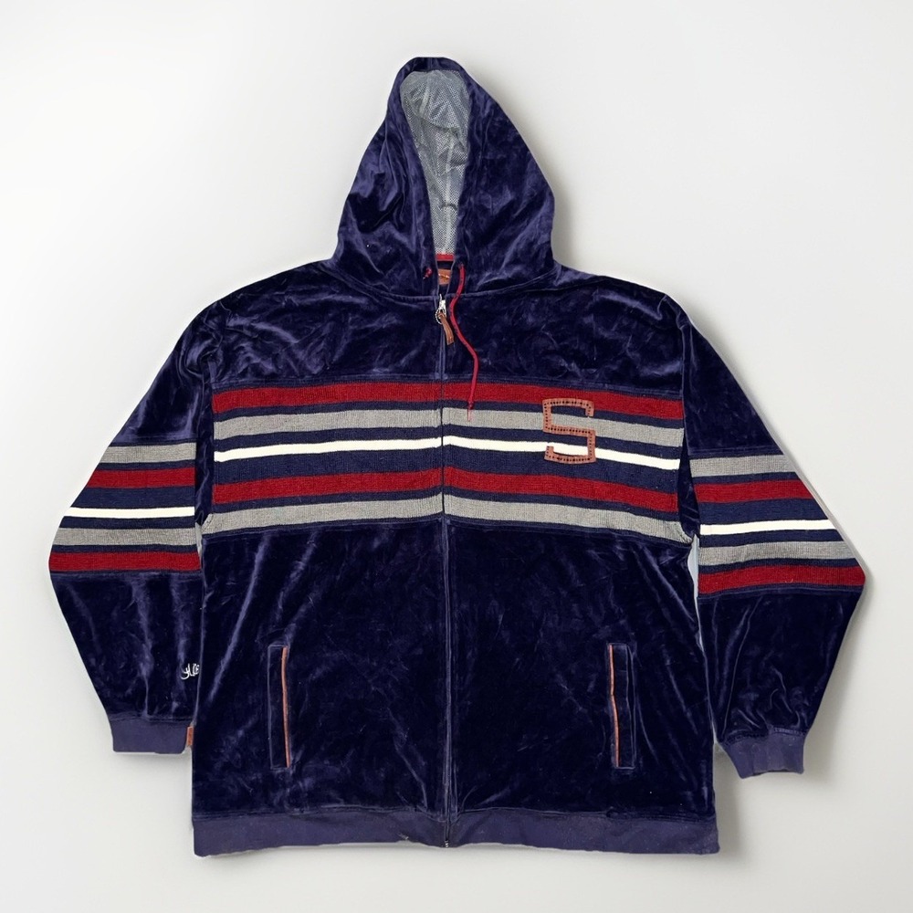 Vintage Snoop Dogg 90's Velour Tracksuit Jacket Multi Color Streetwear Y2K 3XL